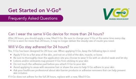 Vgo Get Started | V-Go All-in-One Insulin Delivery Patch